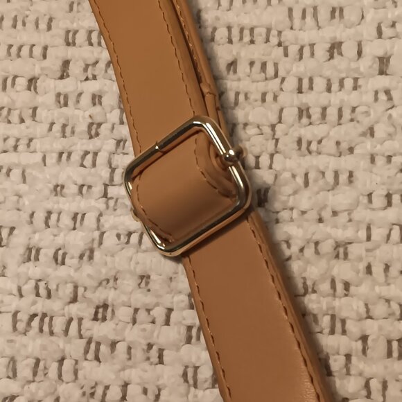 Alexis Bendel women's caramel color woven front flap shoulder purse - Picture 7 of 16